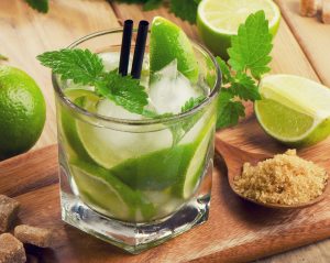 A tempting mojito cocktail, but just be aware of the sugar in a drink such as this